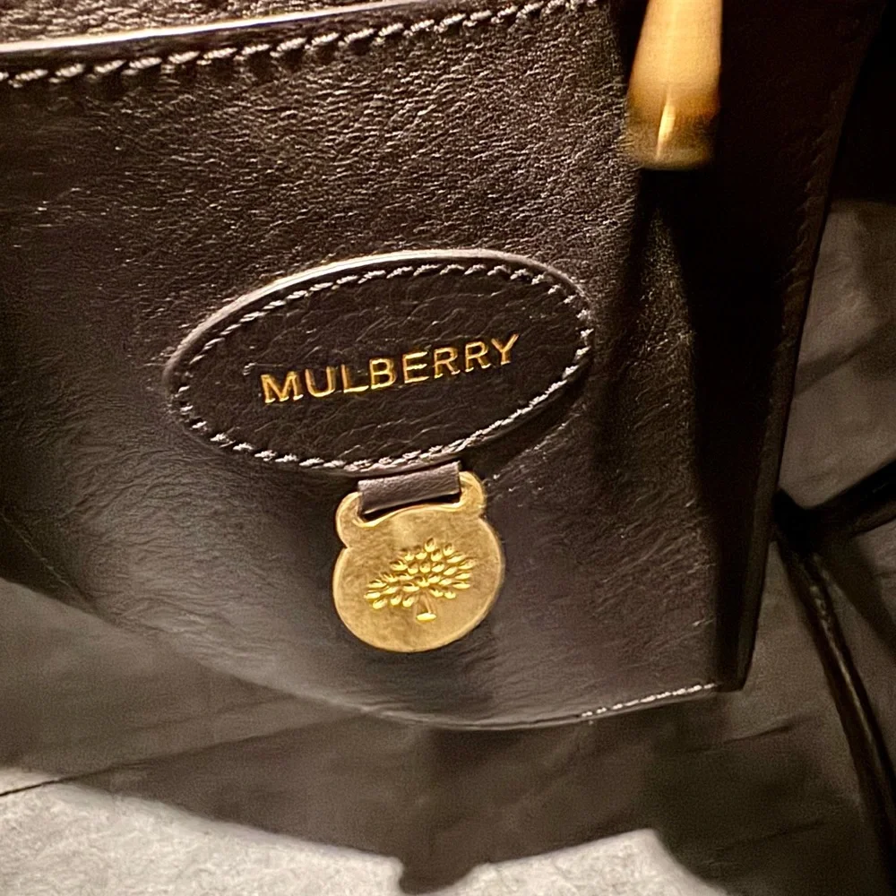 Mulberry Bayswater Black Leather Satchel great condition - Picture 9 of 16